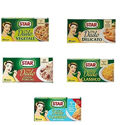 Star Testpaket dado brodo Suppenwürfel Brühe Nuss 5x Original italienisch Zutat