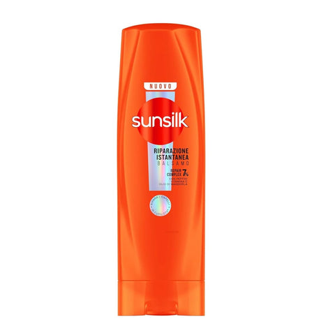 6x Sunsilk, Balsamo Riparazione Istantanea Reparierende Spülung ab der ersten Anwendung* für geschädigtes Haar, Formel angereichert mit 7 % Reparaturkomplex mit Peptiden, Vitamin C und Mandelöl, 200 ml