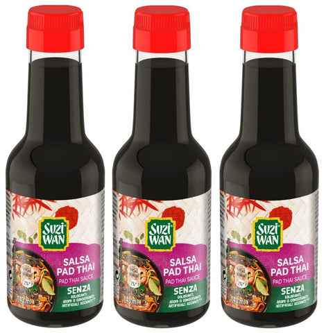 Suzi Wan Würzsaucen Suzi Wan Salsa Pad Thai Sauce Glasflasche Polpa di Pomodoro Dose 3x 143ml + 400g italienisch Original 8032804040014