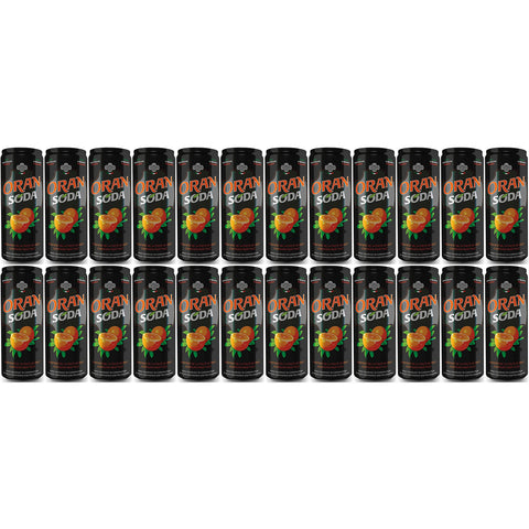 24 Dosen a Oran Soda Oransoda aus italienischen Orangen a mit Fruchtfleisch inc. 6, 00€ EINWEG 1x0,33l Original italienisch Getränk