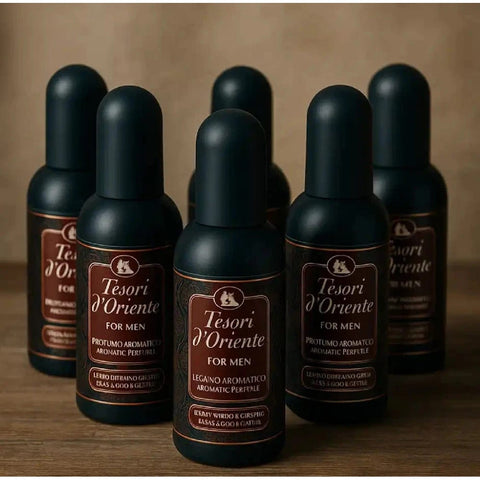 Tesori d'oriente Ebano & Ginseng frischer und holzig aromatischer Duft 12x 100ml italienisch Original