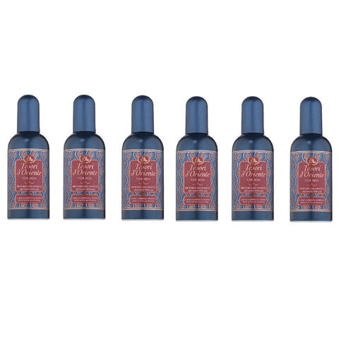 Tesori d'oriente Eau de Toilette Tesori d'oriente Ebano & Ginseng frischer und holzig aromatischer Duft 6x 100ml italienisch Original 8008970060736