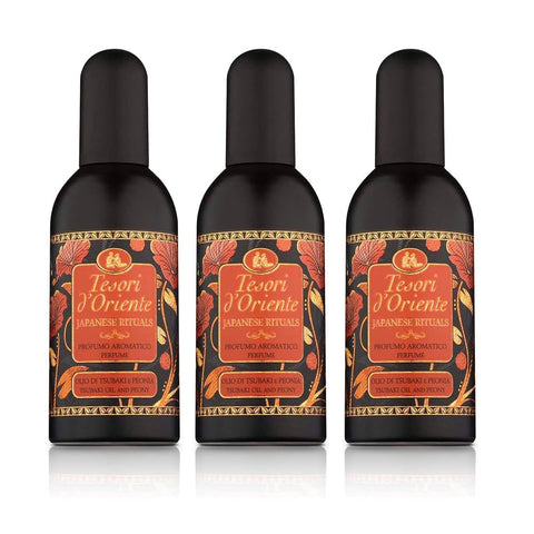 Tesori d'oriente Eau de Toilette Tesori d'oriente Japanese Rituals Blumiger und fruchtiger Duft 3x100ml italienisch Original 8008970039176