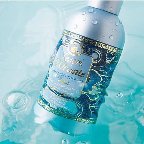 Tesori d'oriente Eau de Toilette Tesori d'oriente Thalasso Therapy Meeresduft Noten von Bergamotte Lavendel Patchouli und weißem Moschus 3x100 ml + 100ml italienisch Original 8008970050393