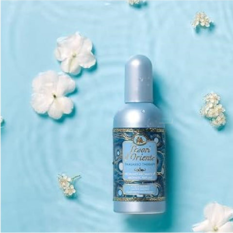 Tesori d'oriente Eau de Toilette Tesori d'oriente Thalasso Therapy Meeresduft Noten von Bergamotte Lavendel Patchouli und weißem Moschus 6x100 ml + 100ml italienisch Original 8008970050393
