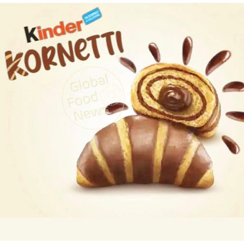 Testpaket Kinder Kekse Testpaket Kinder Kornetti 3x Cioccolato 3x Crema al Latte Croissants mit Schokoladen und Milchcremefüllung 6 Packungen à 270g italienisch Original 8000500457672