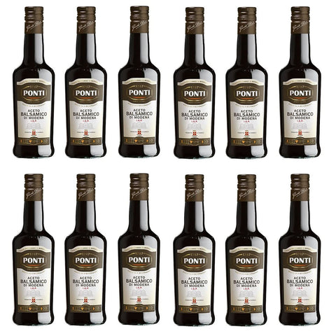 Ponti Aceto Balsamico Di Modena IGP 500 ml Balsamico-Essig aus Modena 12x Original italienisch