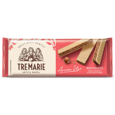 Tre Marie Wafer mit Schoko & Haselnüsse Granulat ( ) 0.14 kg italienisch Original Kekse