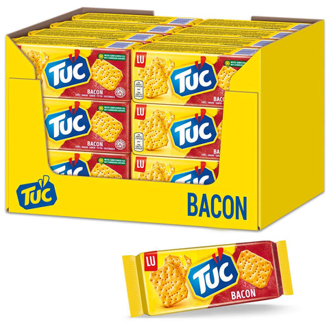 Tuc Bacon Salzgebäck Kekse Crackers Salz gesalzen gebäck Schinken 24x100g Original italienisch