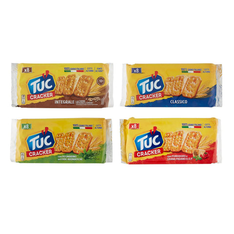 Tuc Testpak Crackers gebackene 3x 250 g 1x 267 g italienisch Original
