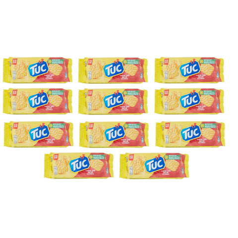 Tuc Bacon Gusto = Cracker mit Schinkenspeckgeschmack Salzige Backware 11x100g Original italienisch Snack