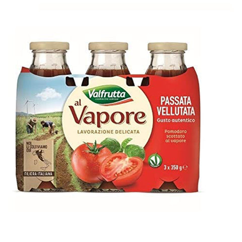 Valfrutta al vapore Passata di Pomodoro gedämpf Tomatenpaste sauce 3 x 350g italienisch Original