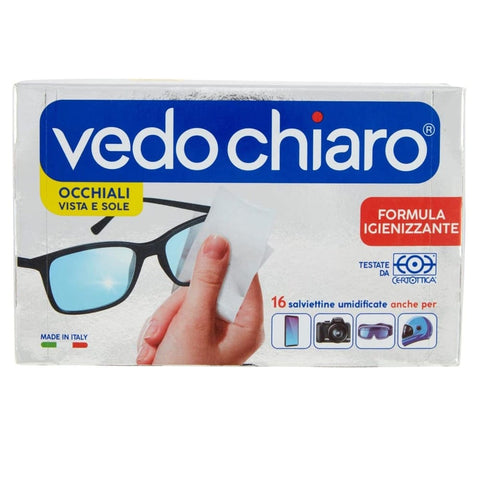 Vedo Chiaro 0 Vedo Chiaro Vedochiaro Occhiali Glasreiniger 16 Tücher Brillenreinigung Brillenreiniger 12 Packungen italienisch Original 8002340004818