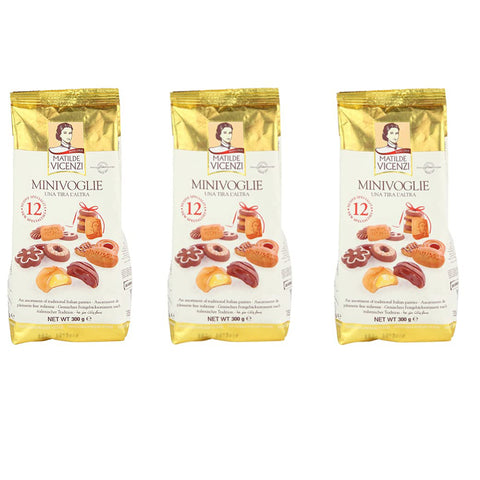 Vicenzi Matilde Vicenzi MilleVoglie Gebäckmischung Kekse Großpackung aus Keksen und Gebäck Beutel 3x 300 g italienisch Original