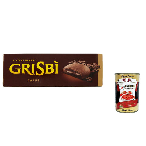 Vicenzi Grisbì caffè kekse Mürbeteiggebäck, gefüllt mit weicher Kaffee creme 3x150g Original italienisch