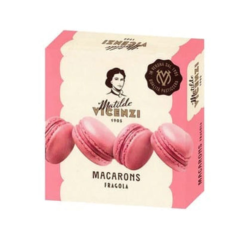 Vicenzi Kekse 6x Vicenzi Macaron alla Fragola Erdbeer-Macaron 60gr