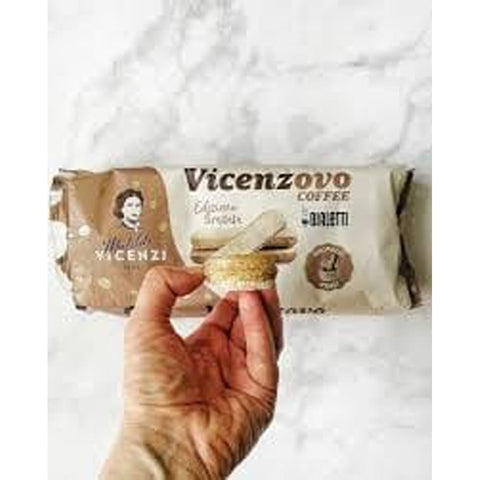 Vicenzi Kekse 6x Vicenzi Vicenzovo Savoiardi al Caffè Bialetti Löffelbiskuits mit Kaffeegeschmack 200g