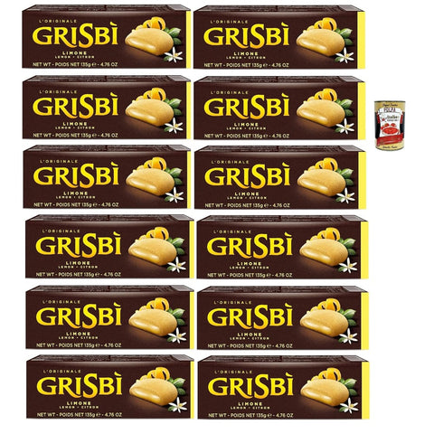 Vicenzi Kekse Vicenzi Grisbi Limone 12x 150g cookies riegel kuchen Kekse Zitronencreme Zitrone Original italienisch inkl. Italian Gourmet Polpa 400g 8000350007935
