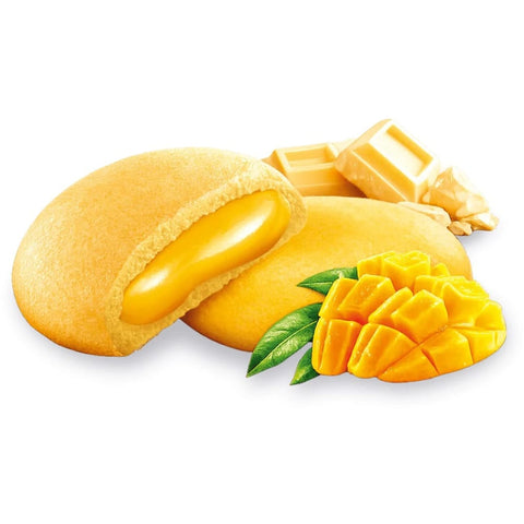 Vicenzi Knabberartikel 3x Vicenzi Grisbì Mango e Cioccolato bianco Kekse mit Mango- und weißer Schokoladencremefüllung, 112 g