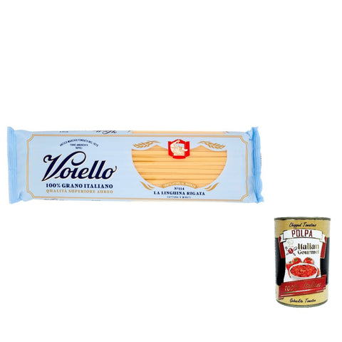 Voiello Pasta Linguina rigata Nudeln 100 % italienische N114 500 g 20x italienisch Original + kostenlos Polpa 400 g