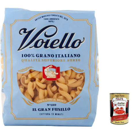 Voiello Pasta Gran Fusilli Nudeln 100 % italienische N180 500 g 10x italienisch Original + kostenlos Polpa 400 g