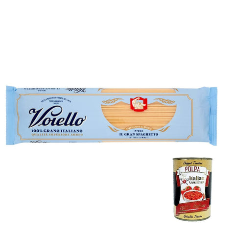 Voiello Nudeln & Pasta Voiello Pasta Il Gran Spaghetto Nudeln 100 % italienische N105, 500g 10x Original italienisch inkl. Italian Gourmet Polpa 400g 8076810500605