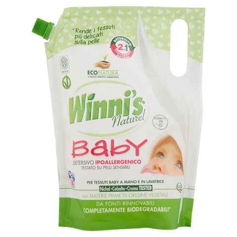 Winni's Spezialwaschmittel Winni's winni' S naturel Reiniger Waschmaschine Baby - 4 Pakete von 800 ml Original italienisch