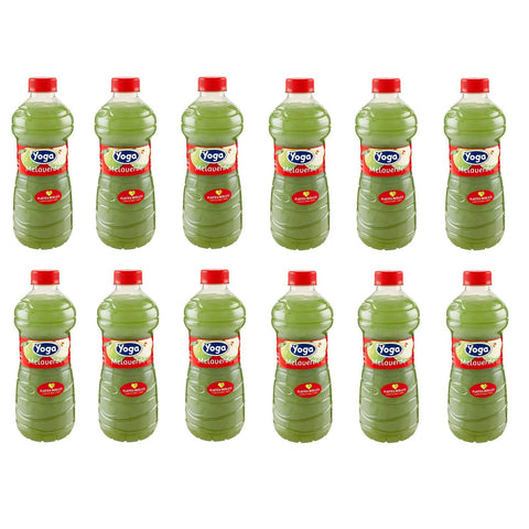 Yoga Fruchtsaft fruit juice Pet flasche Mela verde grüner Apfel saft 12x1l Original italienisch Getränk