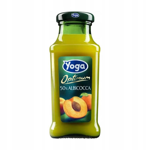 Yoga Bar Albicocca Aprikose Fruchtsaft Getränk Fruchtgeschmack Glasflasche fruit juice 24x 200ml Original italienisch