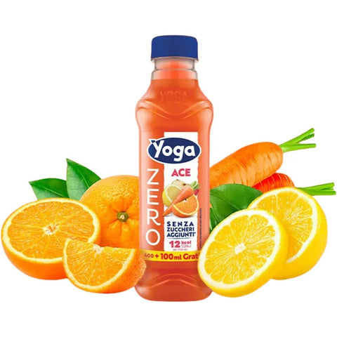 Yoga Fruchtsäfte Yoga Ace ZERO Zuckerfreies, glutenfreies Getränk, 12 x 500 ml