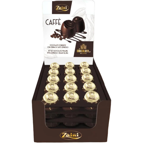 Zaini Dunkle Schokoladenpralinen mit Espresso Kaffeecreme 45 Stück italienisch Original