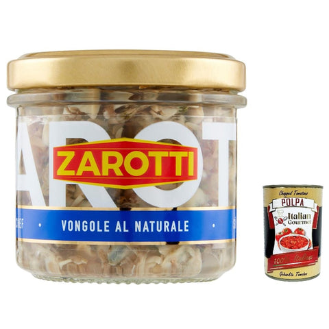 Zarotti Koch- & Backzutaten Zarotti Vongole al naturale sgusciate 'Venusmuscheln ohne Schale' in Salzlake 6x 130 g italienisch Original 8017384052107