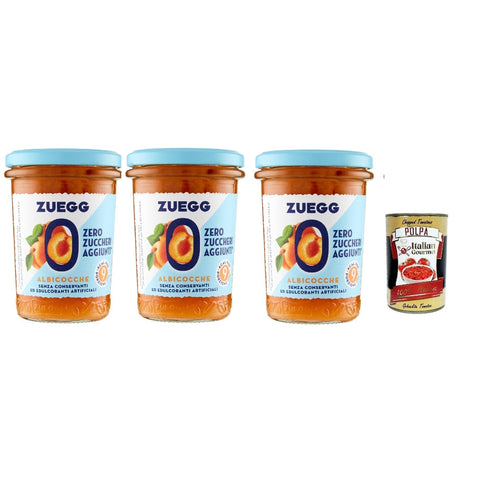 Zuegg zero zuccheri Aprikosen Konfitüre marmelade jam Zuckerfrei 3x 220g italienisch Original