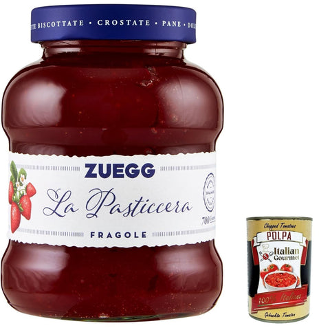 Zuegg La Pasticceria Fragole, Marmelade Erdbeeren Konfitüre Brotaufstriche Italien 700 g Konfitüren italienisch Original