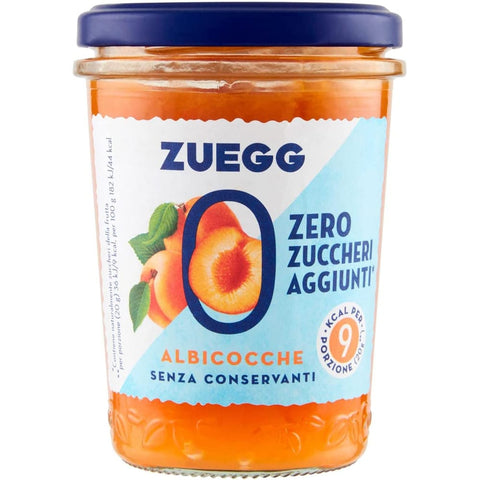 Zuegg Konfitüren Zuegg zero zuccheri Aprikosen marmelade jam Zuckerfrei, 220g 6x Original italienisch inkl. Italian Gourmet Polpa 400g 80304388